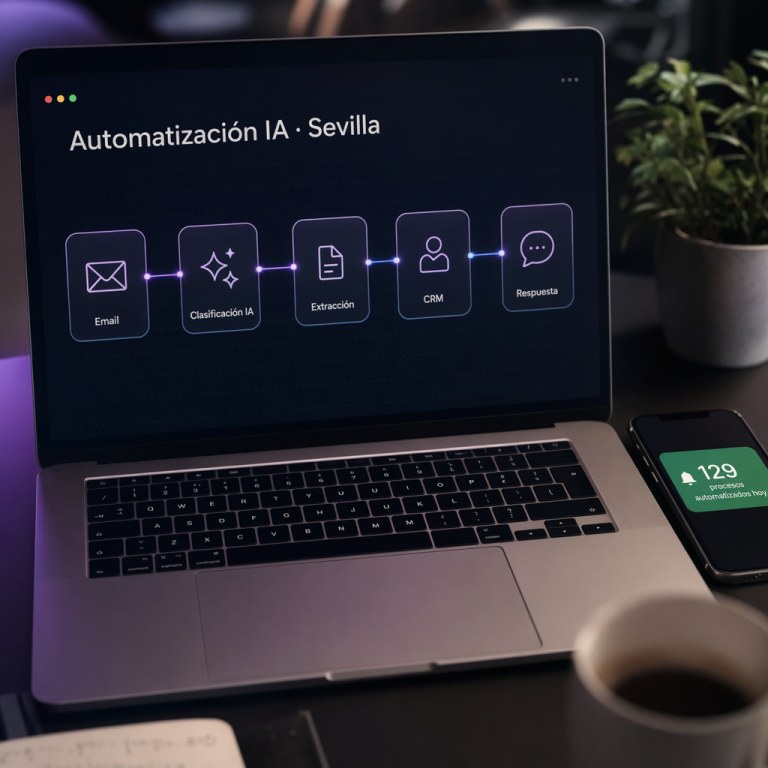 IA para Empresas en Sevilla — profesional analizando dashboard