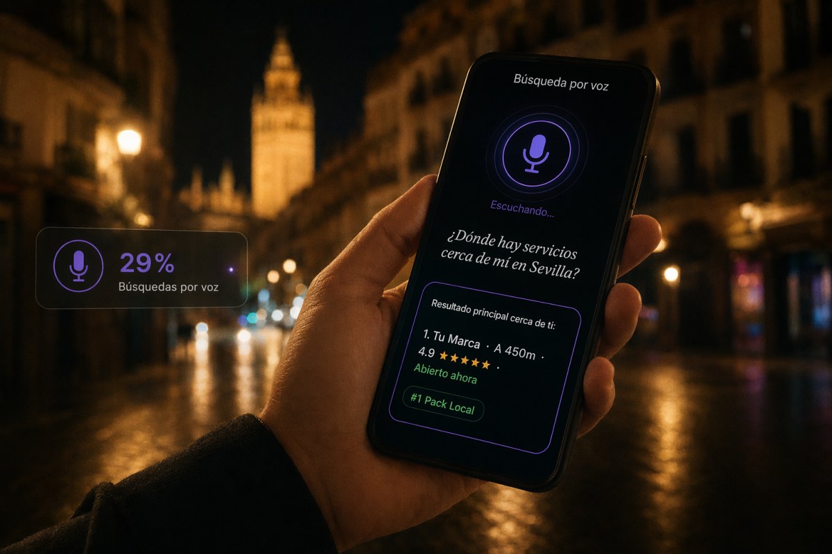 Voice Search + IA en Sevilla — Que Siri, Alexa y ChatGPT te recomienden en el Sevilla de cada día