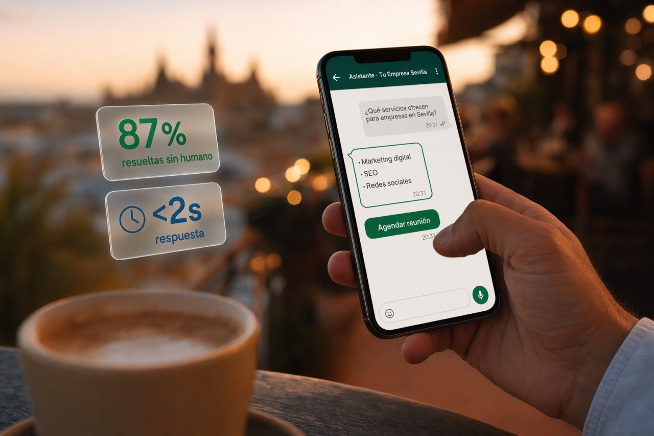 Chatbots IA en Sevilla — Chatbots con IA para Empresas en Sevilla — Atención 24/7