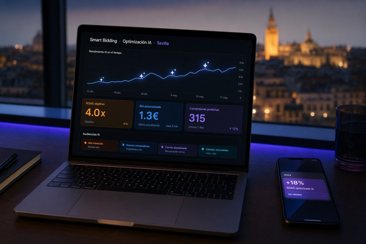 IA aplicada a Ads en Sevilla — Smart Bidding + IA generativa: el combo rentable de la publicidad en Sevilla
