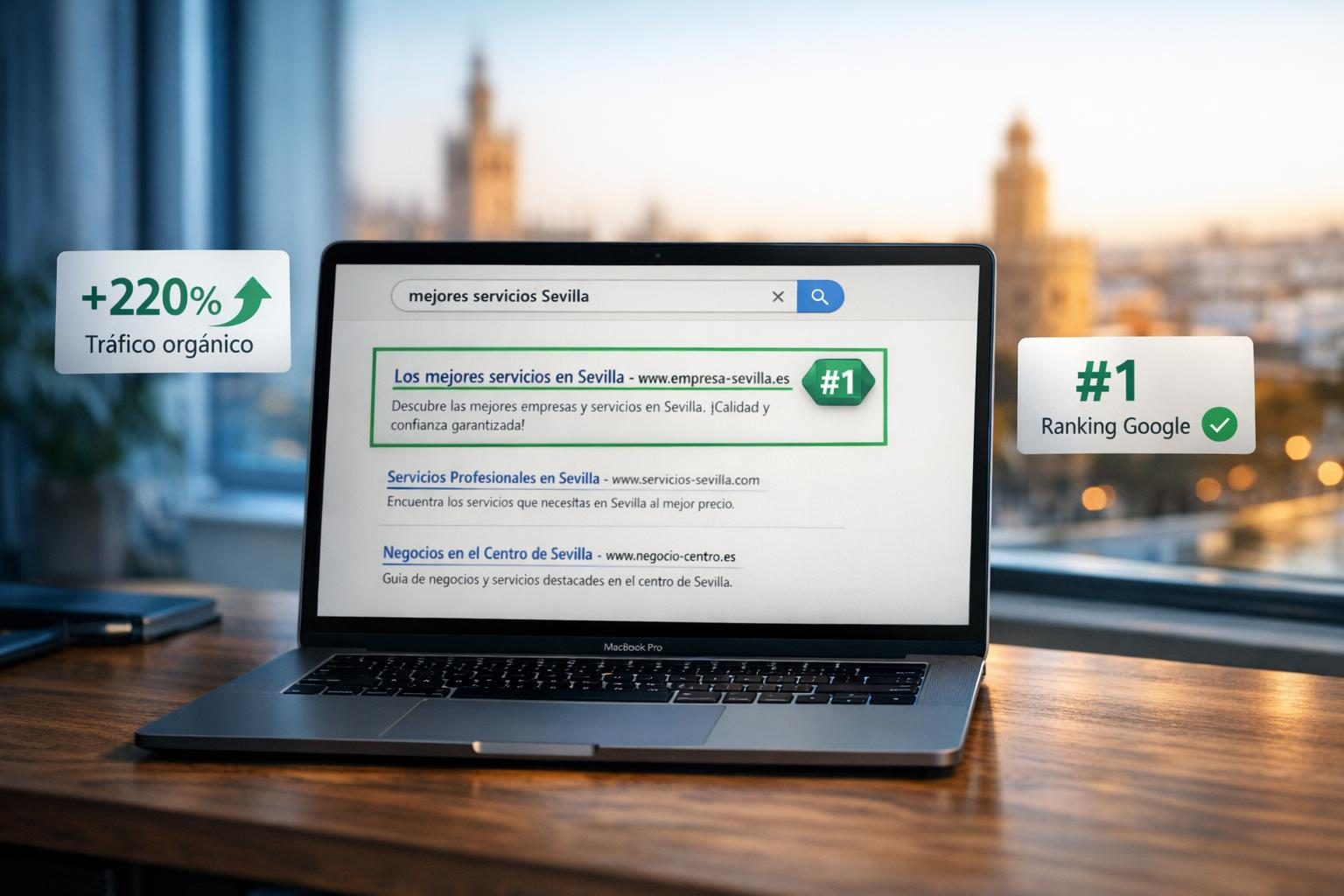 SEO en Sevilla — Ranking #1 en Google para "mejores abogados Sevilla"