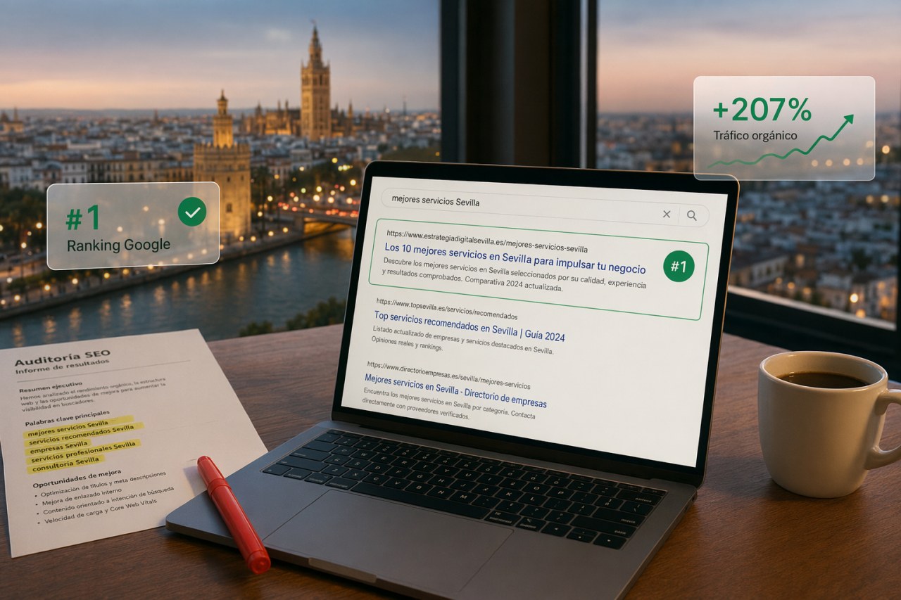 SEO en Sevilla — Ranking #1 en Google para "mejores abogados Sevilla"