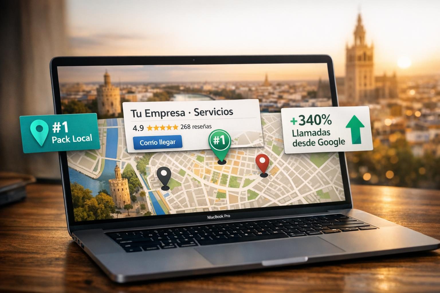SEO Local en Sevilla — Top 3 Google Maps Pack Local para tu negocio en Sevilla